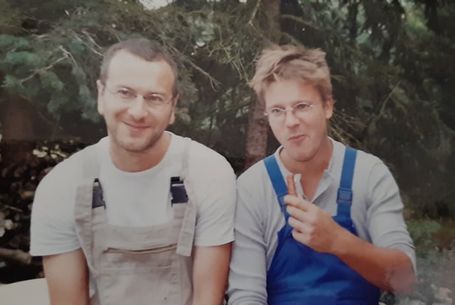 Markus und Mark nach getaner Arbeit 2005